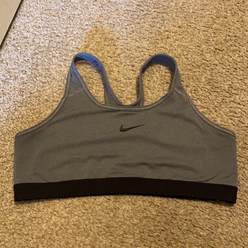 Gray Nike Sports Bra